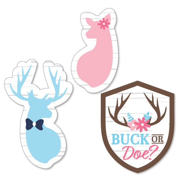 Gender Reveal Cutout Sticker Etsy