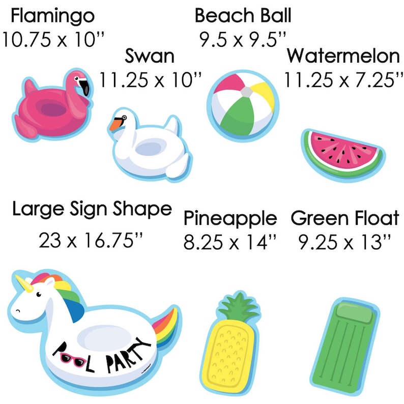 Make a Splash Pool Party Yard Sign and Outdoor Lawn Decorations Summer Swimming Party or Birthday Party Yard Signs Set of 8 image 5