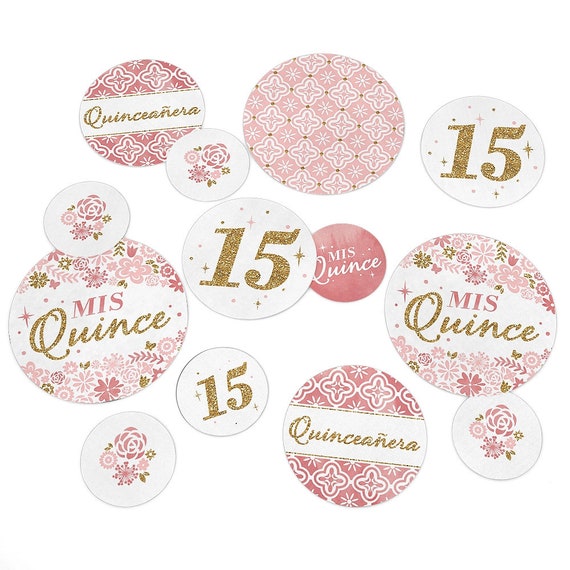 Mis Quince Anos Quinceanera Sweet 15 Giant Circle Confetti