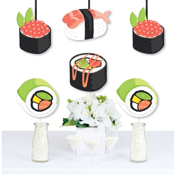 Let's Roll - Sushi - DIY Japanese Party Decoration Essentials - Baby, Birthday or Bridal Sushi Party - Do it Yourself Party Decor - 20 Ct Il_570xn