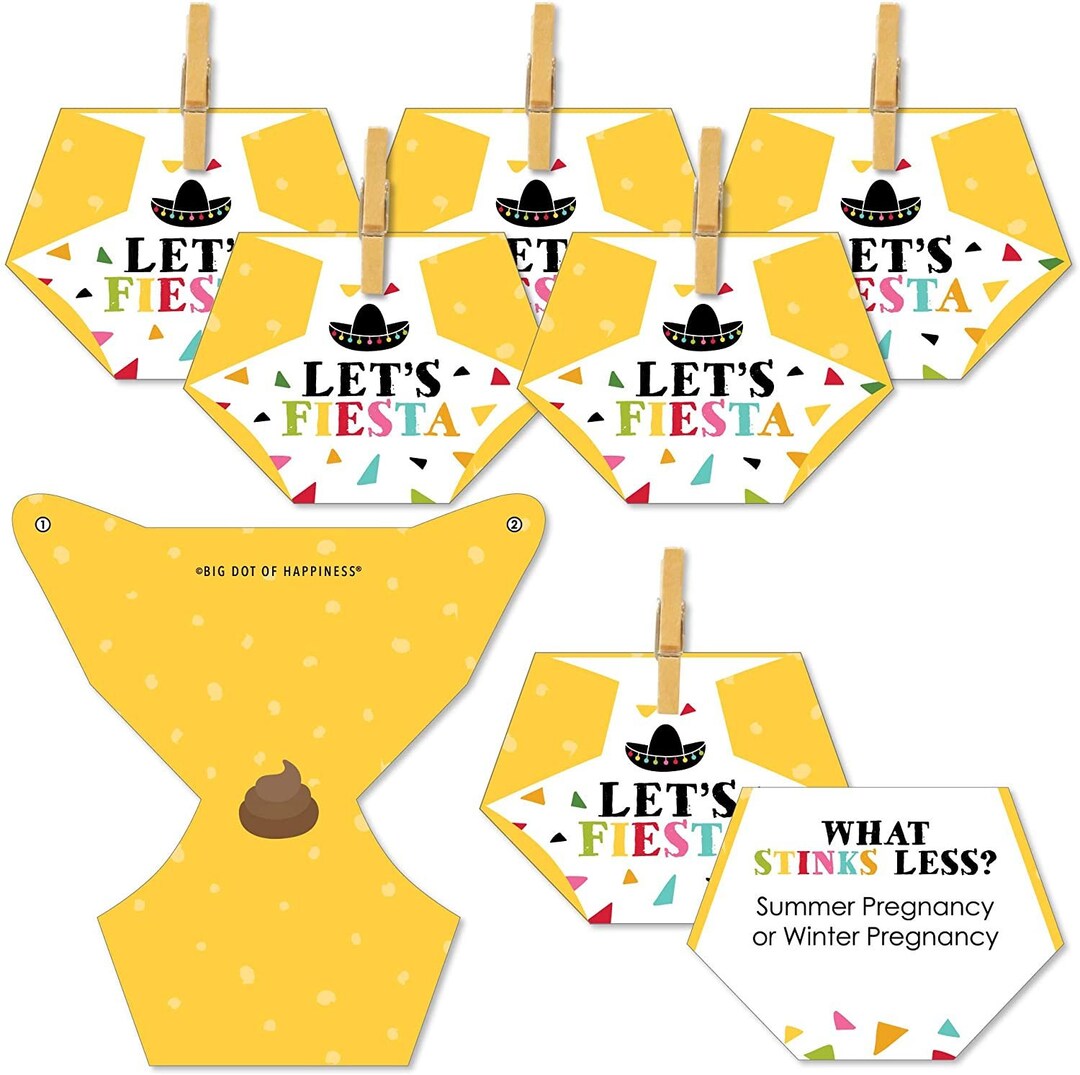 Lets Fiesta Baby Shower Conversation Starter Jeu de Etsy France