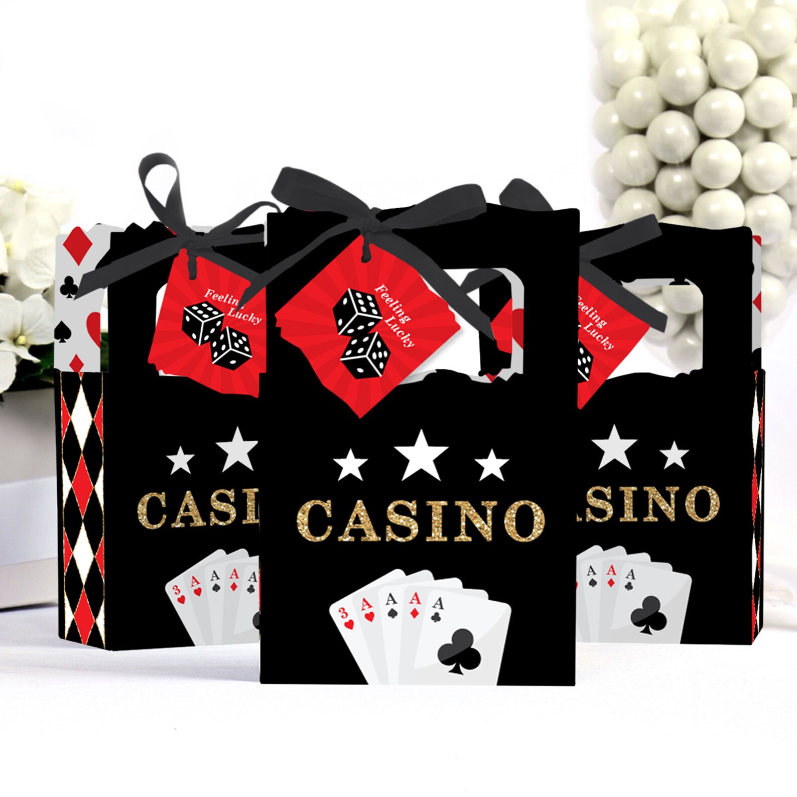 Las Vegas Casino Party Favor Boxes Set of 12 Etsy