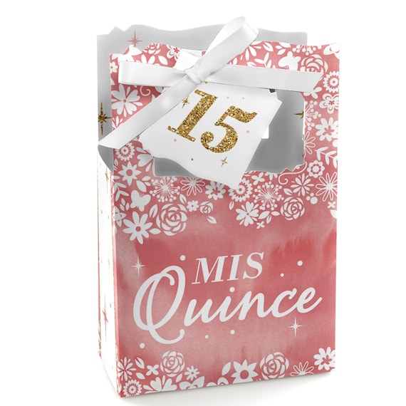 Mis Quince Anos - Quinceanera Sweet 15 Birthday Party Favor Boxes - Set of 12 Il_570xn
