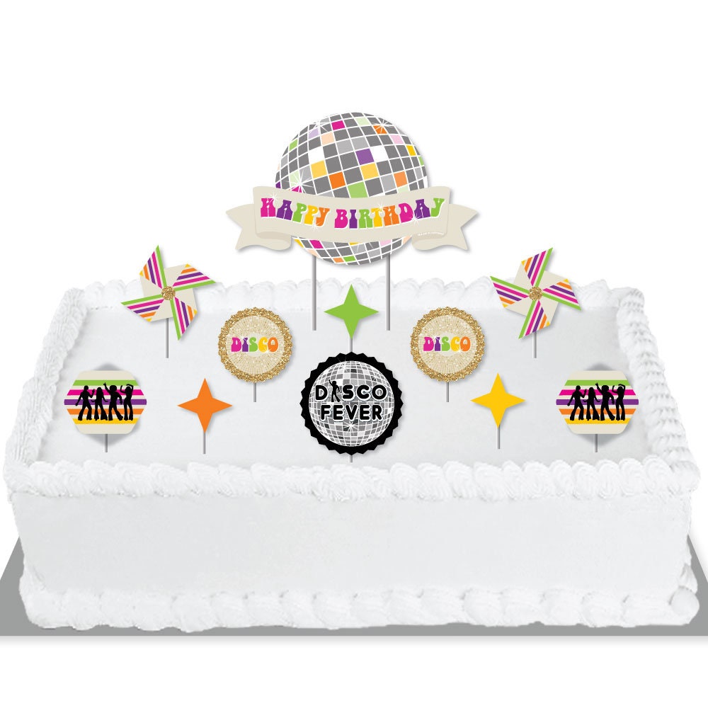 70 S Disco 1970s Disco Fever Birthday Party Cake Etsy France