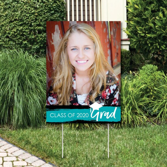 Teal Grad Best Is Yet To Come Photo Yard Sign 2020