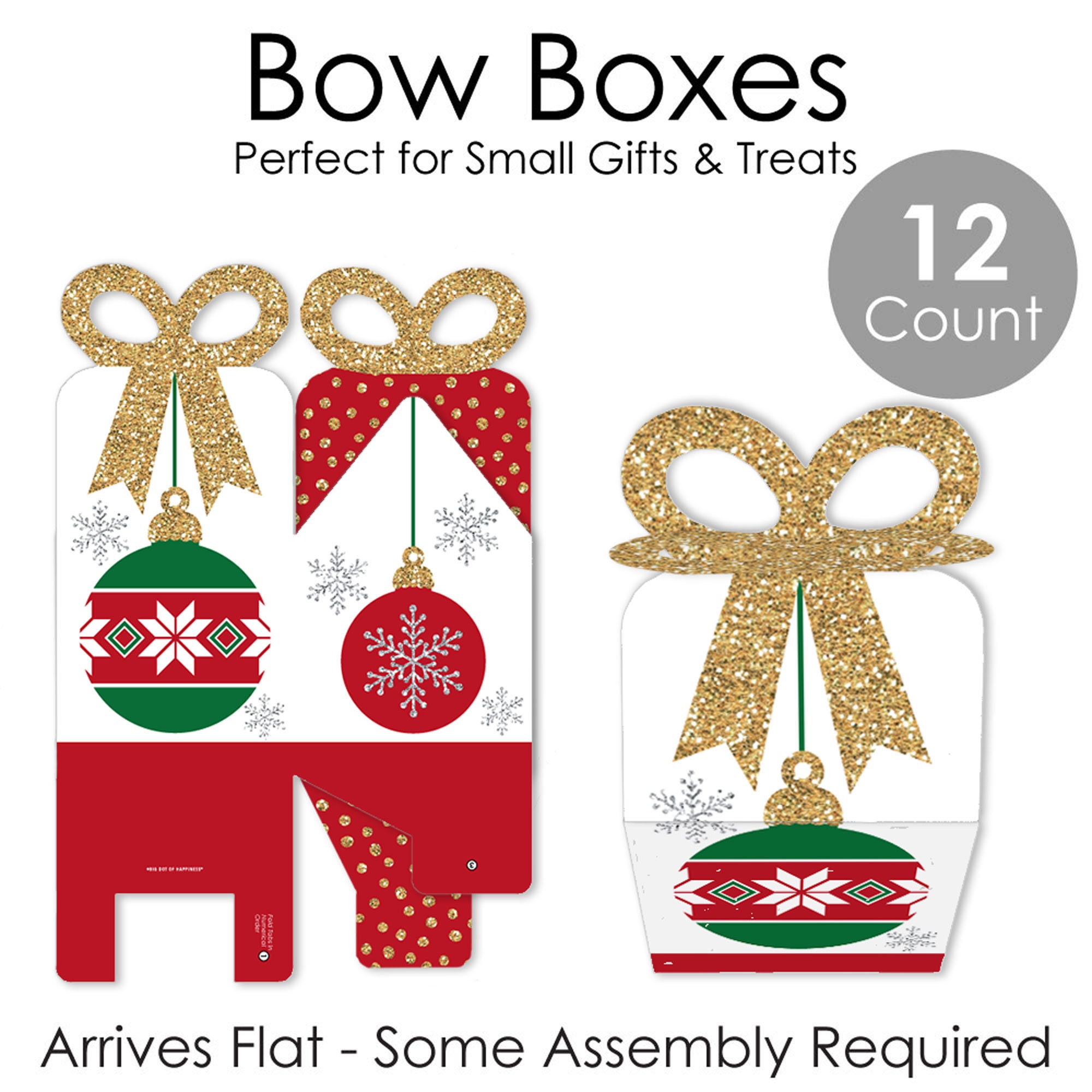 Formosa Crafts - Square Christmas Gift Boxes Ornaments
