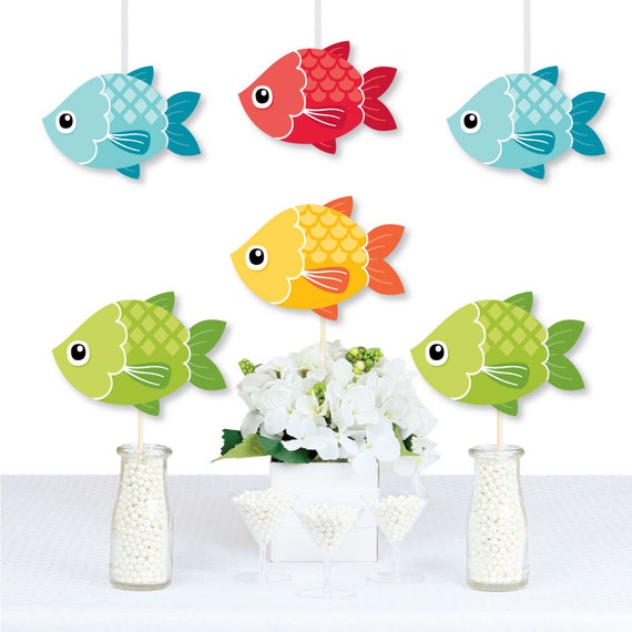 Lets Go Fishing Decorations DIY Fish Themed Birthday Party or Baby Shower  Essentials Set of 20 -  Norway