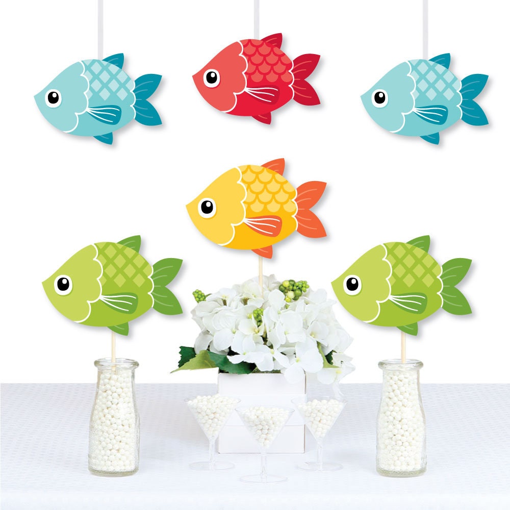 Fishing Table Decorations Fishing Themed Confetti - Fish-shaped Paper ...