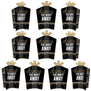 Prom - Table Decorations - Prom Night Party Fold and Flare Centerpieces - 10 Count