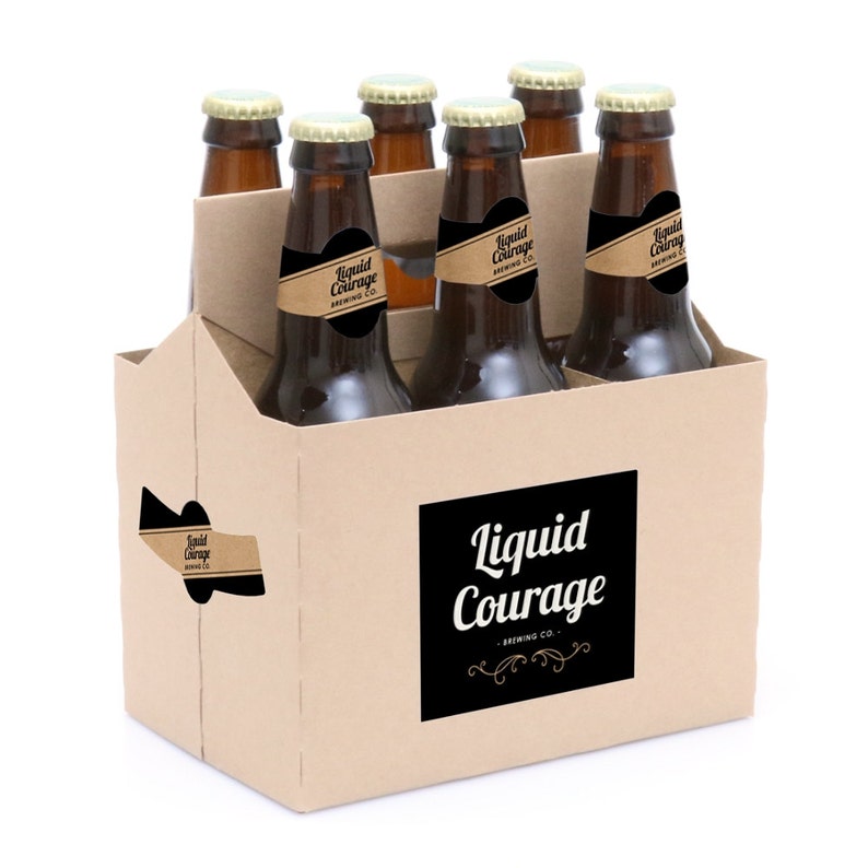 sip happens 6 funny beer bottle labels 1 carrier gifts for etsy