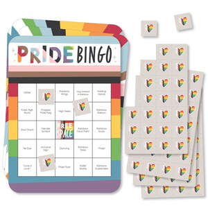 So Many Ways to Be Human - Bar Bingo Cards and Markers - Pride Party Bingo Game - Set of 18