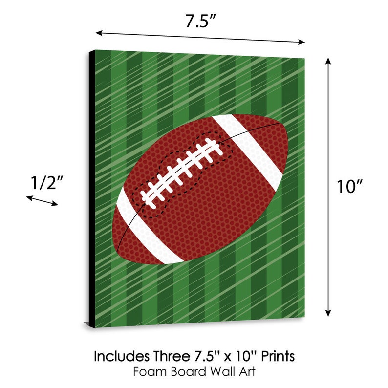 End Zone Football Sports Themed Nursery Wall Art Kids Etsy