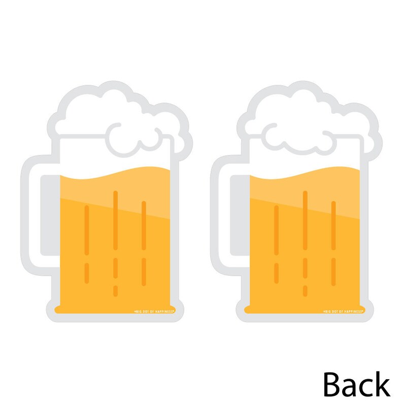 Cheers and Beers Happy Birthday Beer Mug Decorations DIY Etsy