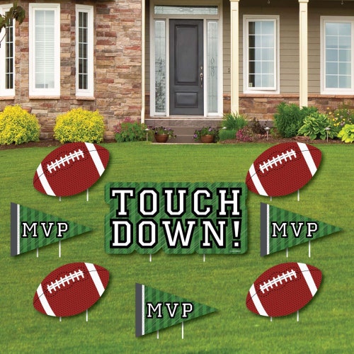 Football Lawn Decorations Outdoor Baby Shower or Birthday Etsy