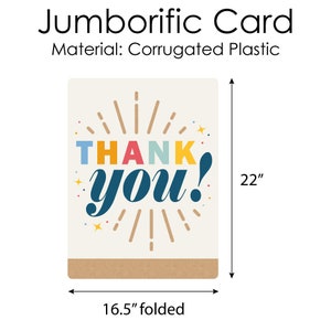 Thank You so Very Much - Gratitude Giant Greeting Card - Big Shaped ...