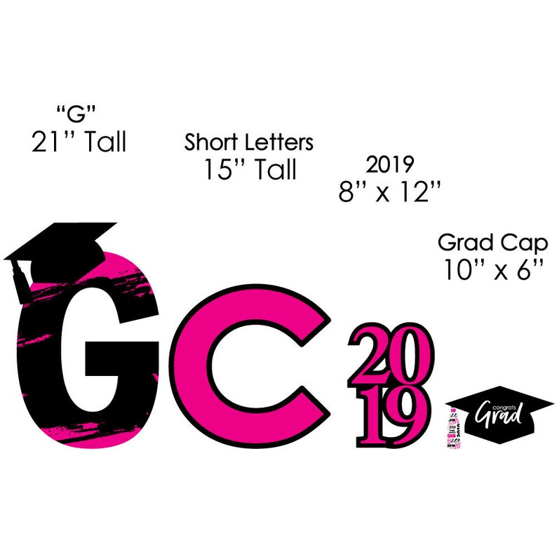 ConGRADulations Yard Sign Best is Yet to Come Pink Grad Party Lawn Sign 2019 Graduation Party Outdoor Lawn Decorations Pink Grad