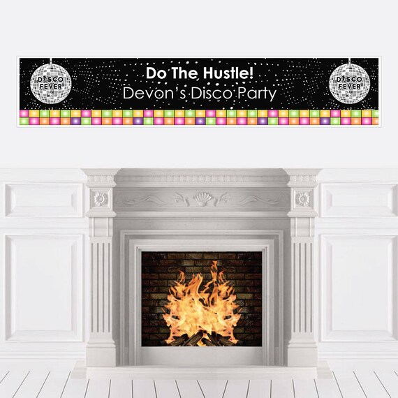 70 S Disco Party Banner Personalized 1970s Disco Fever Party