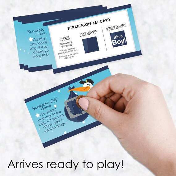 It's A Boy Baby Shower Decorations - Set Of 20 Blue Stork Cutouts For DIY Party Decor