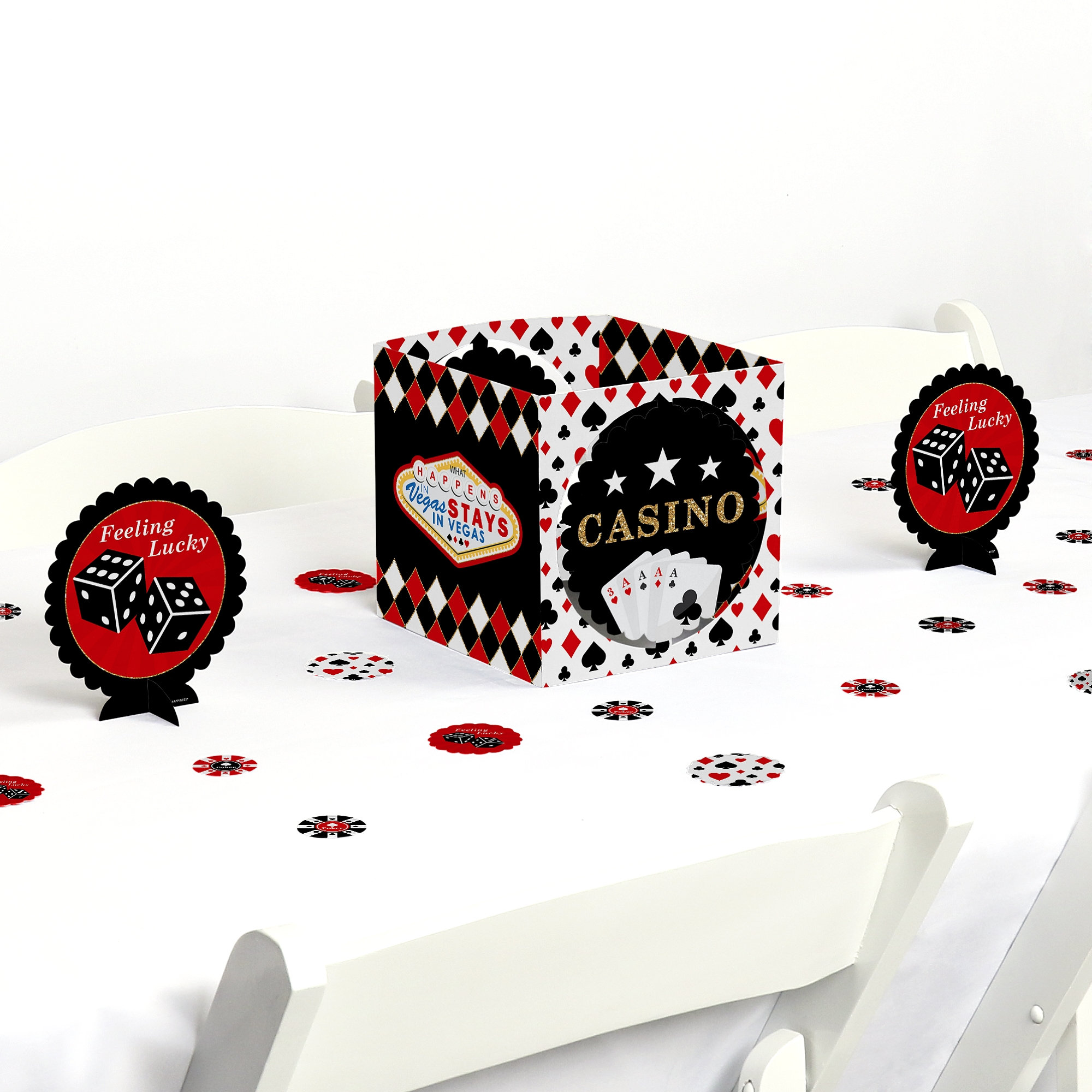 Las Vegas Casino Party Centerpiece Table Decoration Kit Poker Night Party Decorations Prom Party Decor High Roller 39 Pc Set