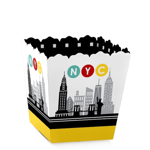 NYC Cityscape Party Mini Favor Boxes New York City Party Treat