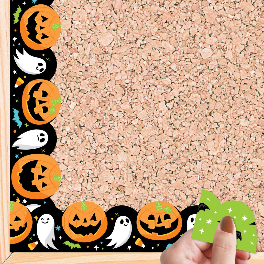 Spooky Halloween - Scalloped Classroom Decor - Bulletin Board Borders ...