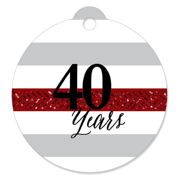 We Still Do - 40th Anniversary Party Tags(Set of 20) Il_570xn