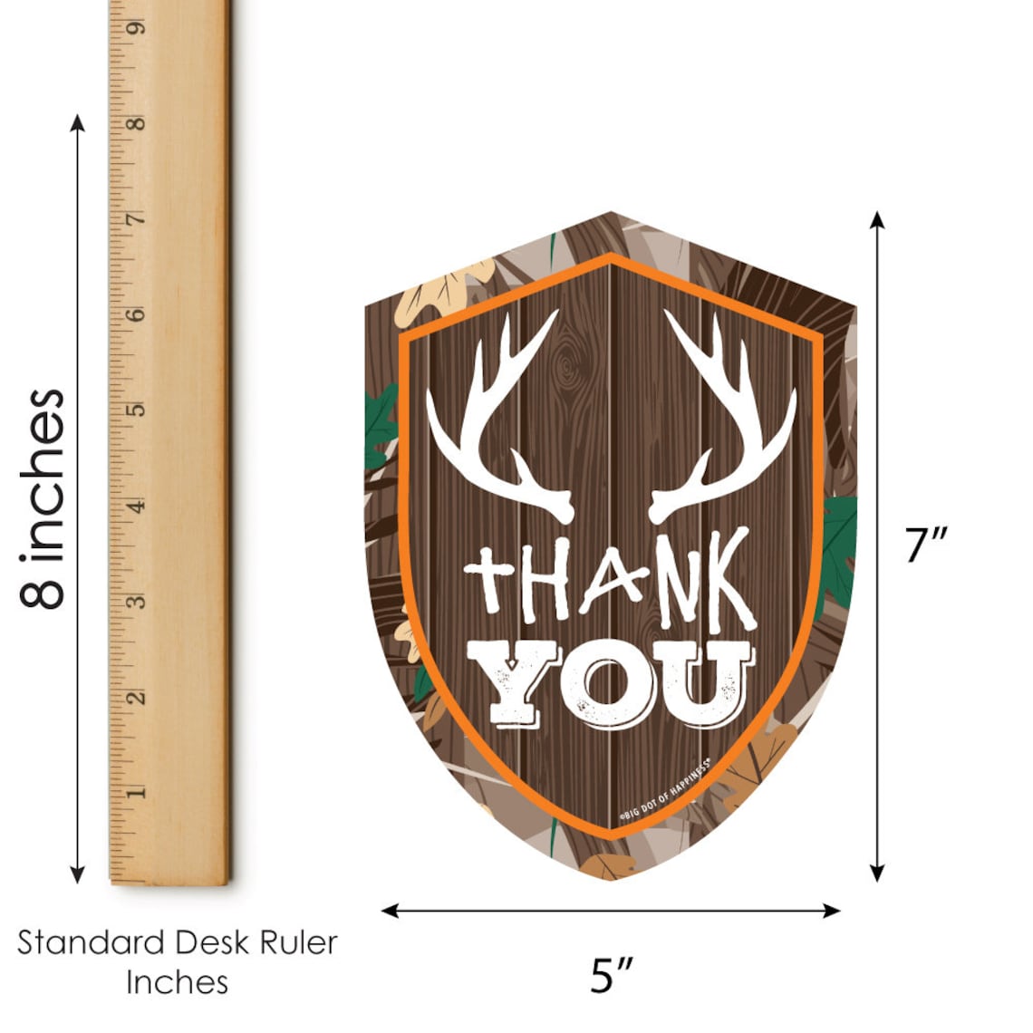 Gone Hunting Shaped Thank You Cards Deer Hunting Camo Baby - Etsy