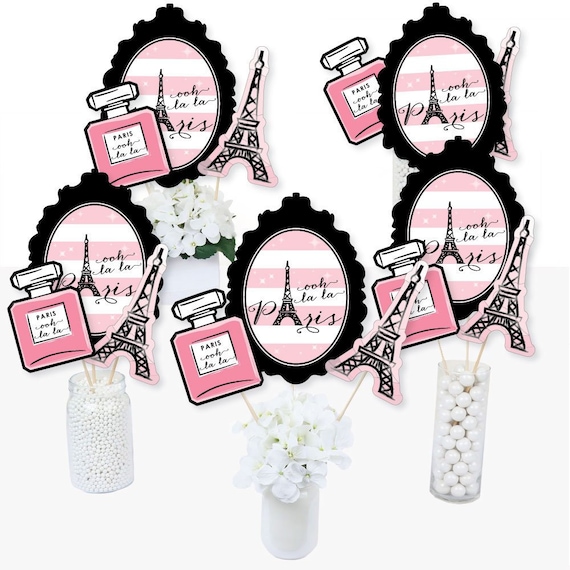 Paris, Ooh La La - Paris Themed Baby Shower or Birthday Party Favor Boxes  12 Ct