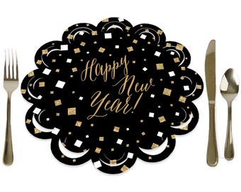 New years eve paper plates cheap