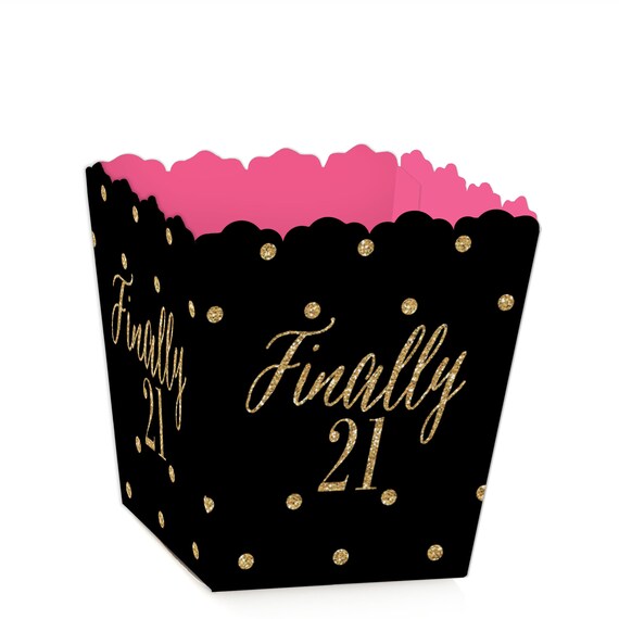 Finally 21 Girl - 21st Birthday - Party Mini Favor Boxes - Birthday Party Treat Candy Boxes - Set of 12 Il_570xn