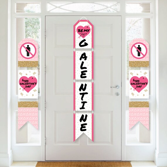 Be My Galentine - Hanging Vertical Paper Door Banners - Galentine’s & Valentine’s Day Party Wall Decoration Kit - Indoor Door Decor Il_570xn