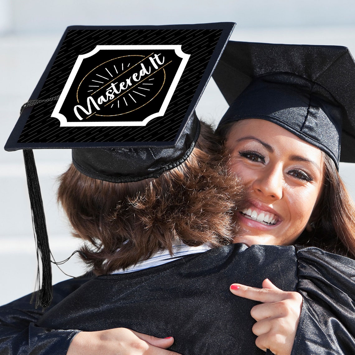 Mastered It Master's Degree Graduation Cap Decorations Etsy