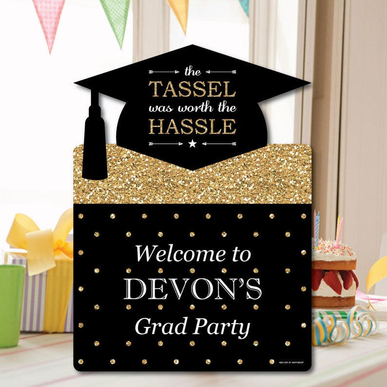 Signo de bienvenida de graduación fiesta de graduación | Etsy