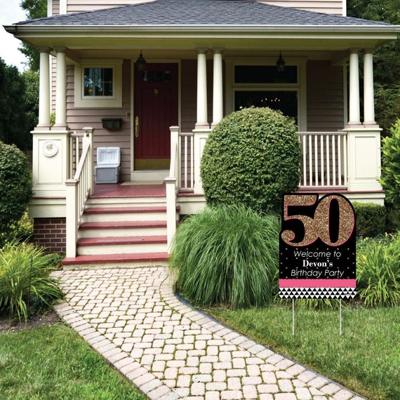 Chic 50th Birthday Party Decorations Birthday Party Etsy