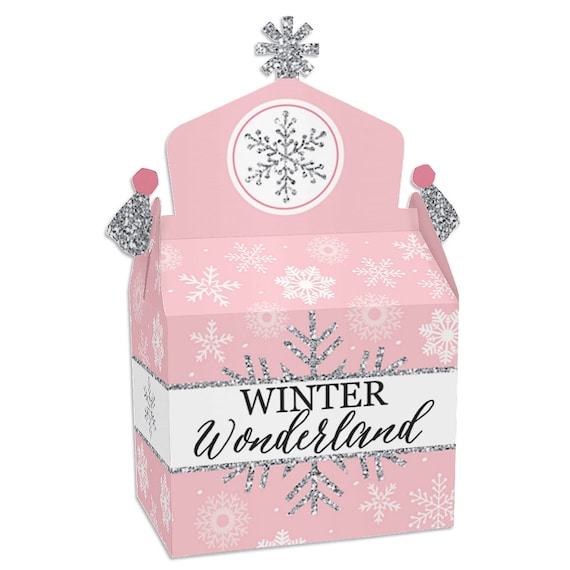Winter Wonderland Baby Shower Corsage Set/pink and Gold Snowflake