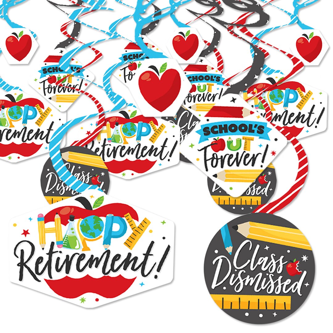 Teacher Retirement Happy Retirement Party Hanging Decor Party