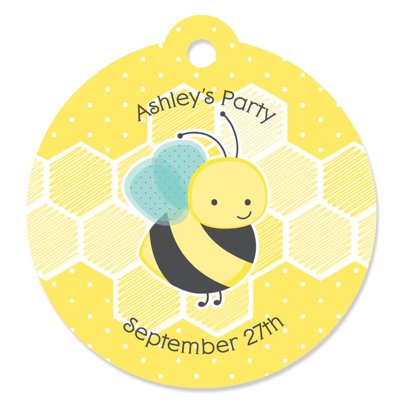 Download Paper Party Supplies Paper Birthday Or Grandma To Bee Party Personalized Party Supplies For A Baby Shower 20 Custom Honey Bee Party Tags