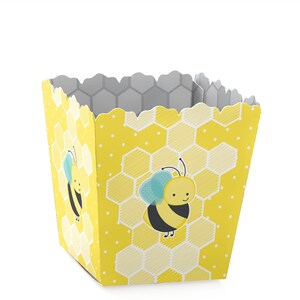 Honey Bee - Party Mini Favor Boxes - Baby Shower or Birthday Party Treat Candy Boxes - Set of 12