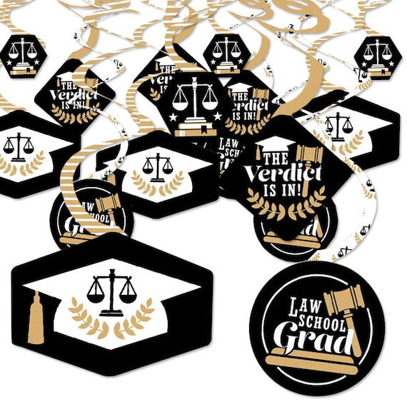 Law School Grad Future Lawyer Graduation Party Hanging Decor Party