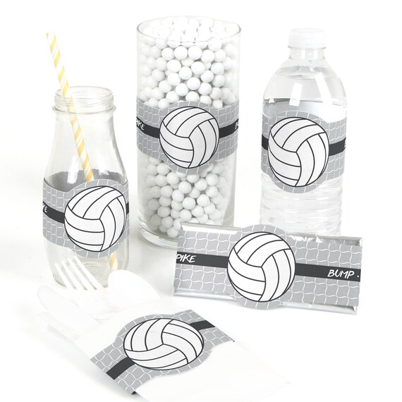 Bump Set Spike Volleyball Diy Party Supplies Volleyball Or