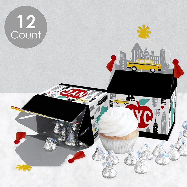 NYC Cityscape Treat Box Party Favors New York City Party Etsy