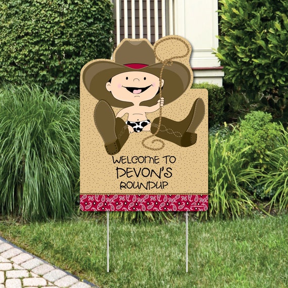 Little Cowboy Western Party Decorations Birthday Party Or Baby