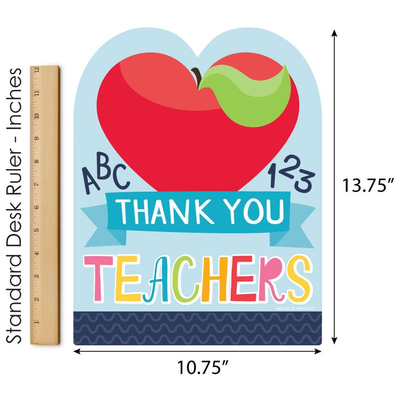 Teacher Appreciation Yard Sign Thank You Teachers Outdoor Lawn Sign 1 Piece