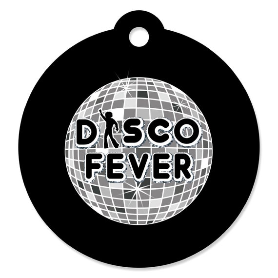 70's Disco - Round Party Tags - 1970s Disco Fever Party Tags - Seventies Party DIY Supplies - Dance Party - 70s Party(Set of 20) Il_570xn