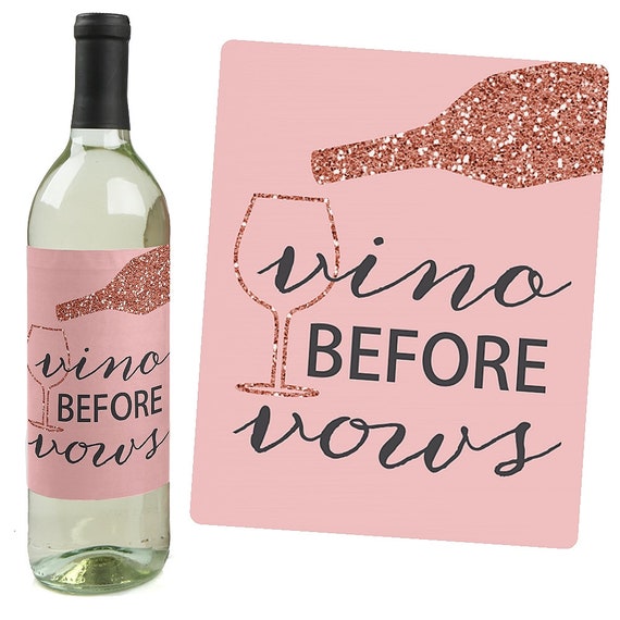 Big Dot Of Happiness Bride-To-Be - Bridal Shower Or Classy Bachelorette Party Water Bottle Sticker Labels Set Of 20 181819018166386720
