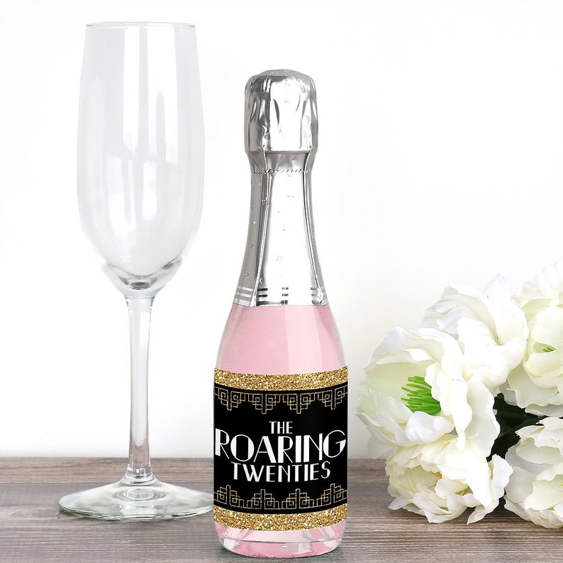 Roaring 20's Mini Wine and Champagne Bottle Label Etsy