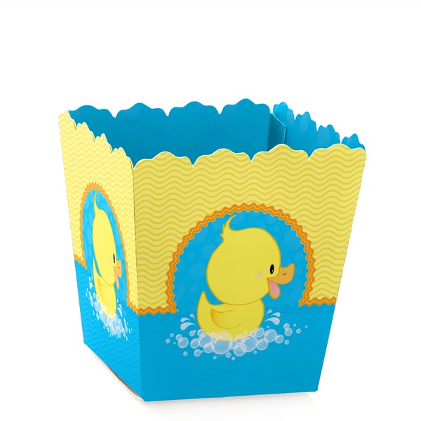 Ducky Duck - Party Mini Favor Boxes - Baby Shower or Birthday Party Treat Candy Boxes - Set of 12