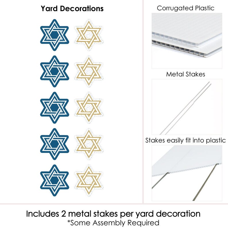 Hanukkah Shaped Lawn Decorations Outdoor Chanukah Yard Etsy