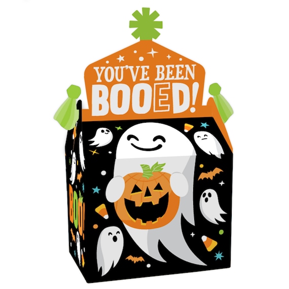 You've Been Booed - Treat Box Party Favors - Ghost Halloween Party Goodie Gable Boxes - Set of 12 Il_570xn
