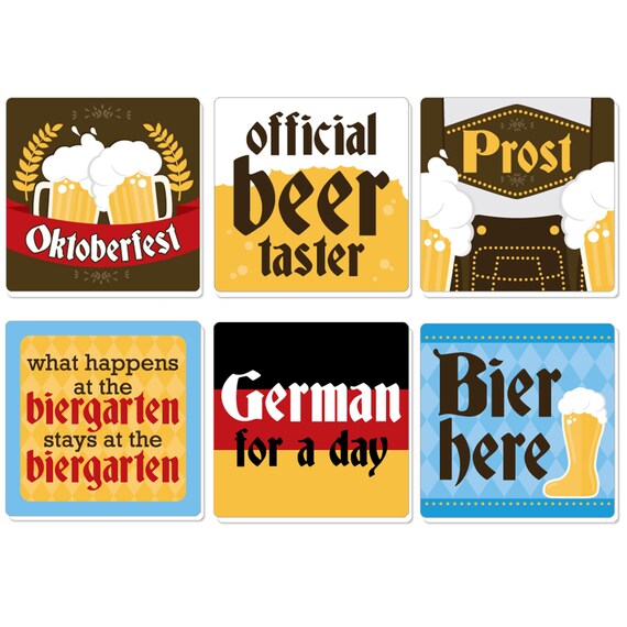 Oktoberfest Funny German Beer Festival Decorations Drink Coasters